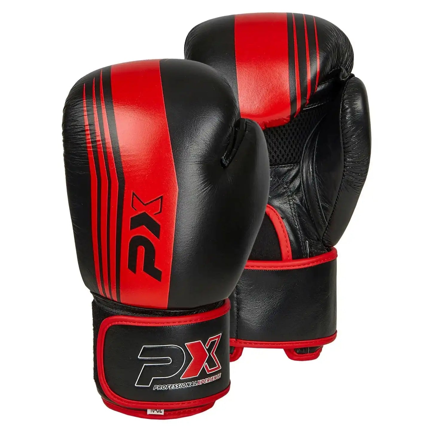 PX Boxhandschuhe Schwarz/Rot Leder