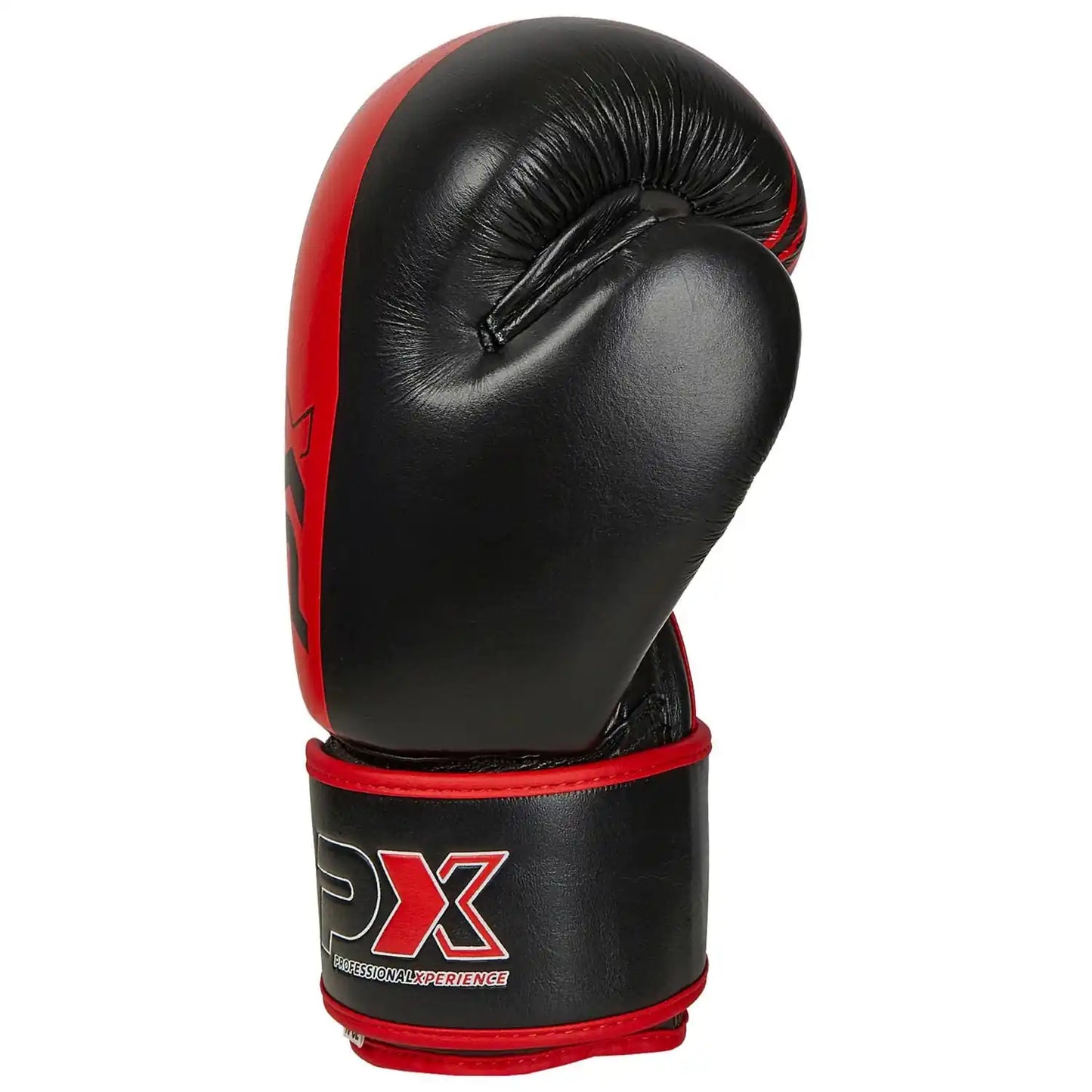 PX Boxhandschuhe Schwarz/Rot Leder