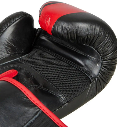PX Boxhandschuhe Schwarz/Rot Leder