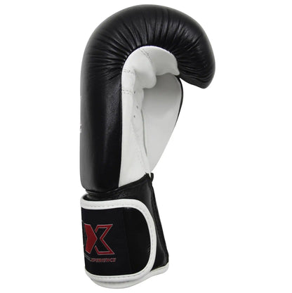PX Boxhandschuhe Schwarz/Weiß Leder