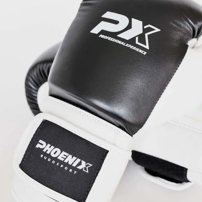 PX Kinder Boxhandschuhe Schwarz/Weiß