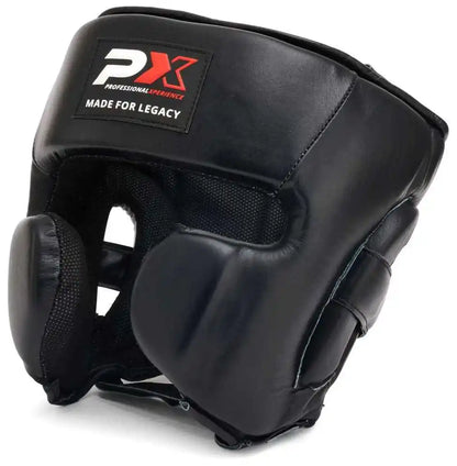 PX Kopfschutz Legacy Pro Leder Schwarz