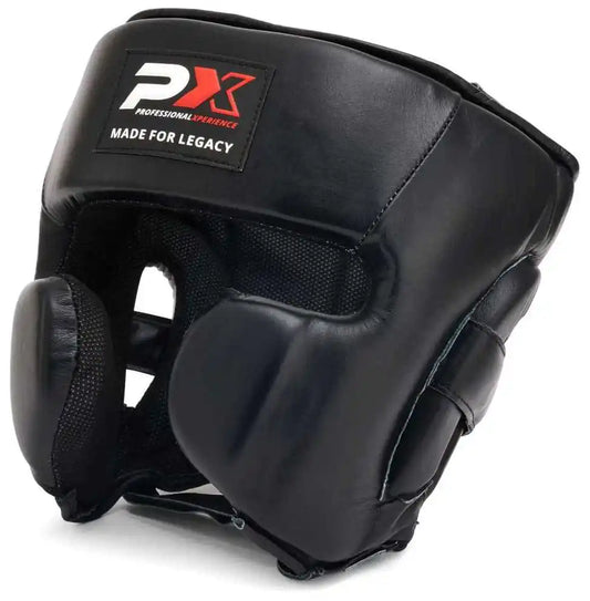 PX Kopfschutz Legacy Pro Leder Schwarz