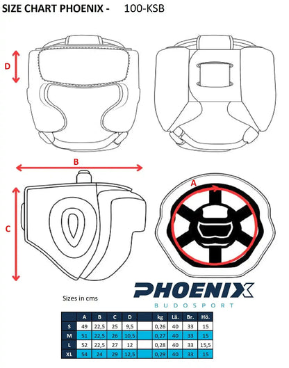 PX Kopfschutz Sparring Schwarz - Leder
