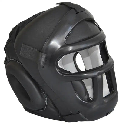 PX Kopfschutz mit Gitter - Leder