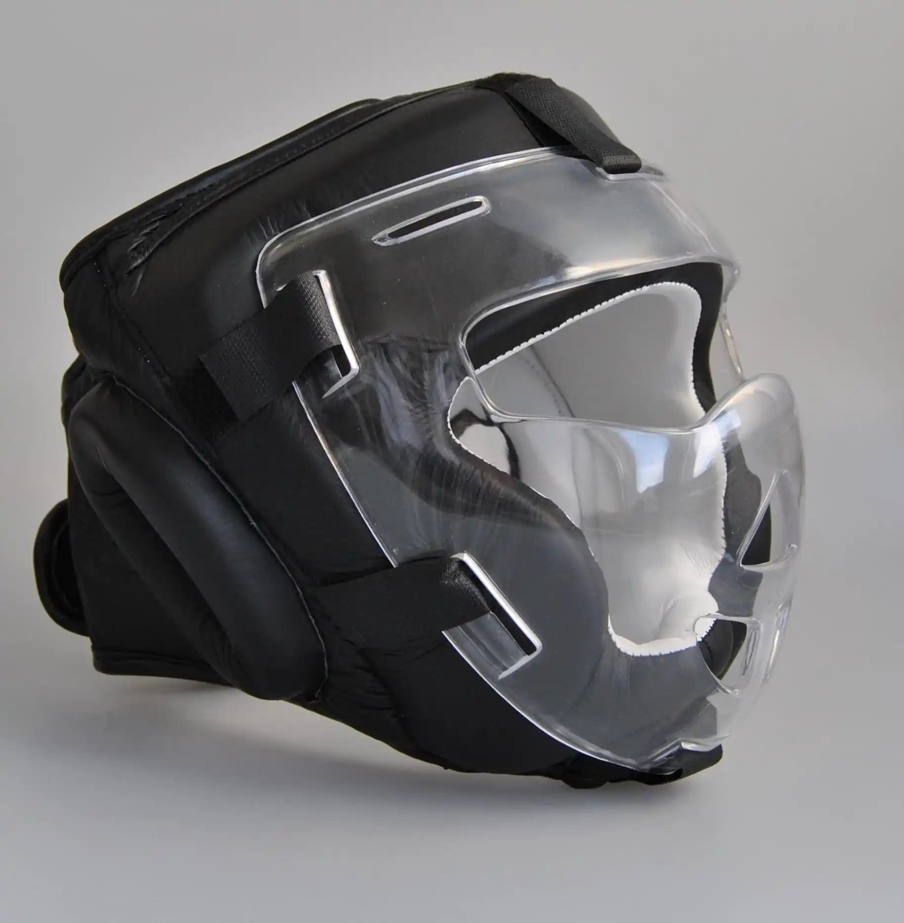 PX Kopfschutz mit Visier - Leder