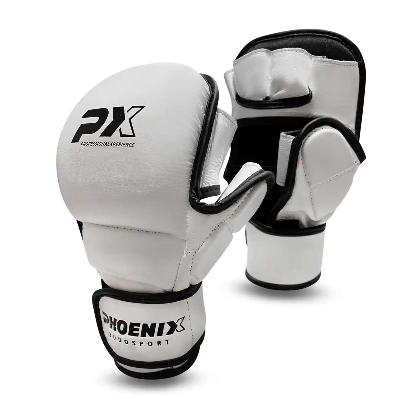 PX MMA Sparring Handschuhe Leder - Weiß