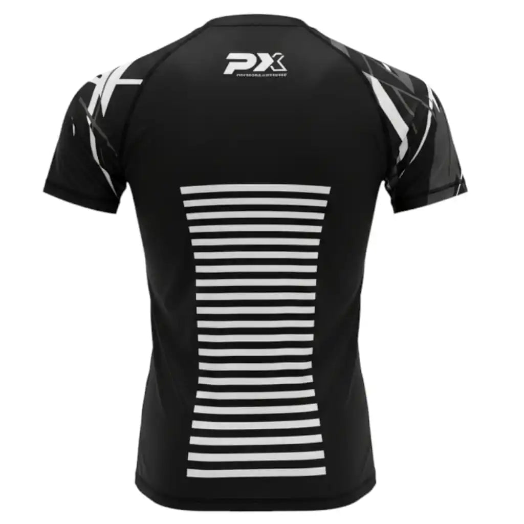 PX Rashguard Legacy X Kurzarm Schwarz/Grau