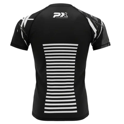PX Rashguard Legacy X Kurzarm Schwarz/Grau