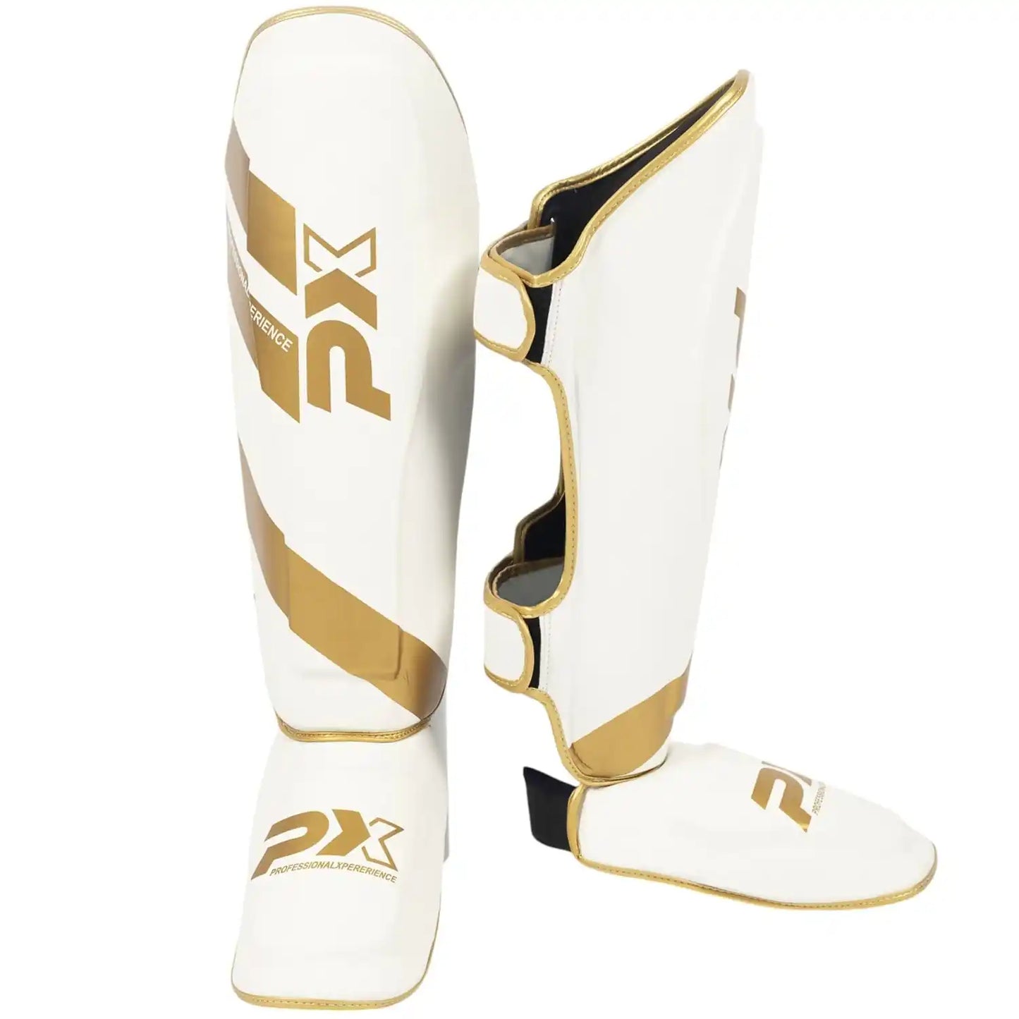PX Schienbeinschoner FIGHT PRO Weiß/Gold