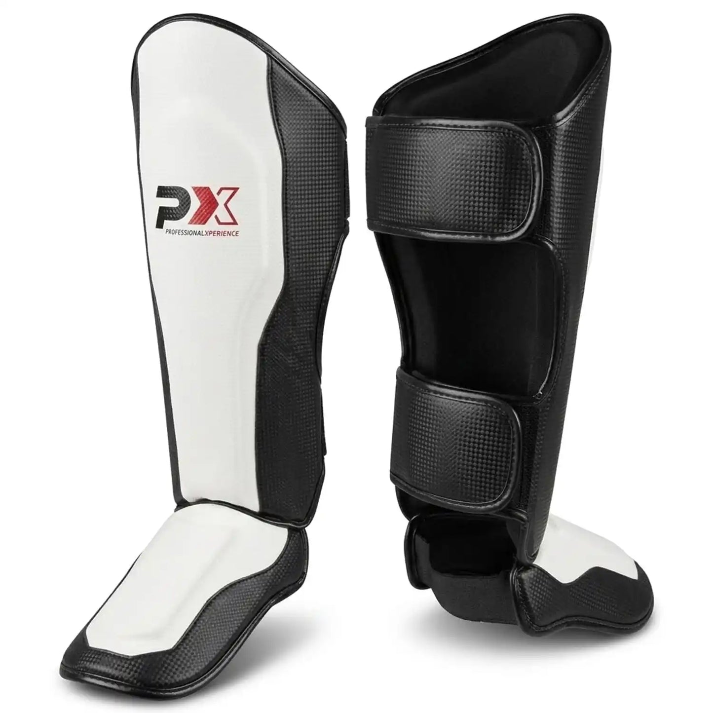 PX Schienbeinschoner FIGHT PRO Weiß/Schwarz