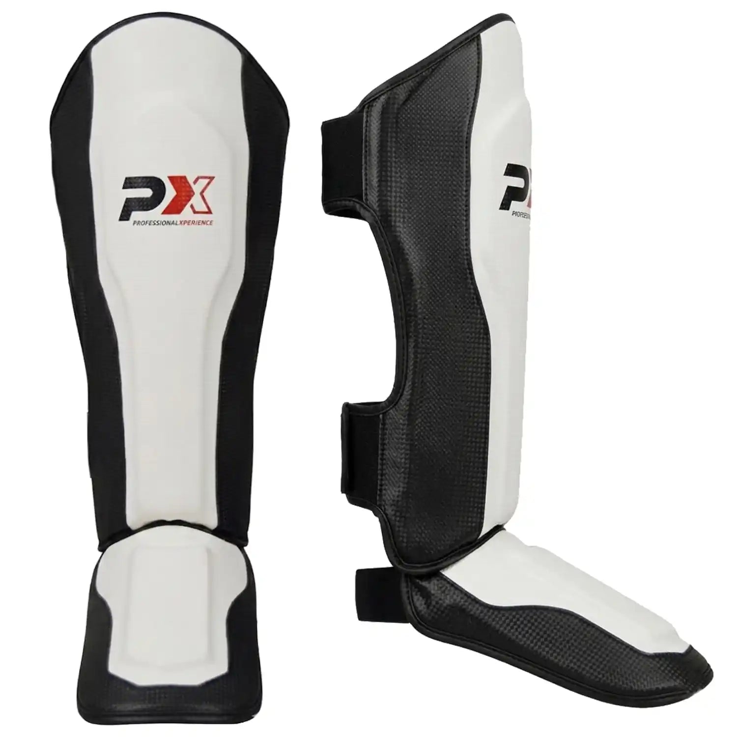 PX Schienbeinschoner FIGHT PRO Weiß/Schwarz