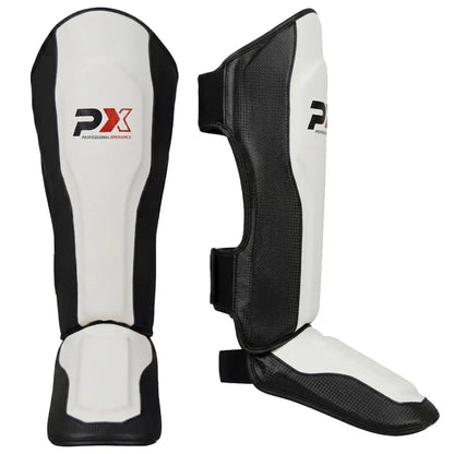 PX Schienbeinschoner FIGHT PRO Weiß/Schwarz
