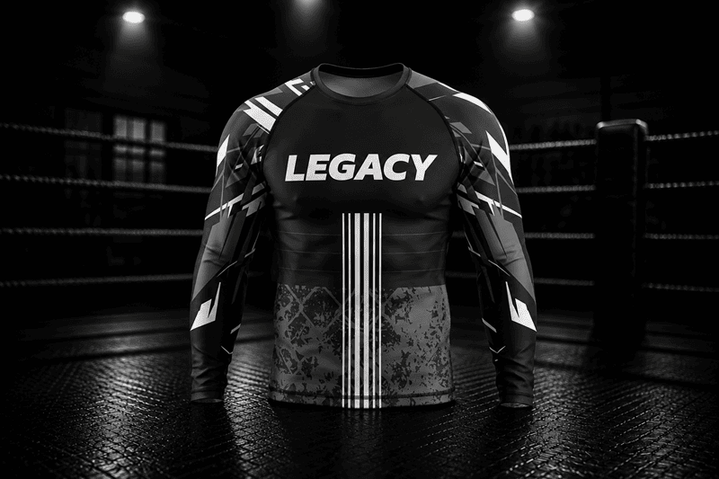 Rashguard in einem Boxring