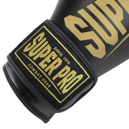 Super Pro Boxhandschuhe Champ Schwarz/Gold