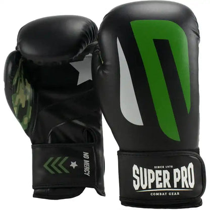 Super Pro Boxhandschuhe No Mercy Schwarz