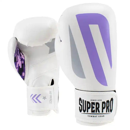 Super Pro Boxhandschuhe No Mercy Weiß