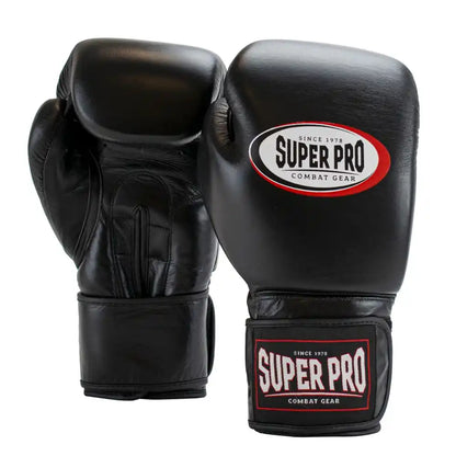 Super Pro Boxhandschuhe Thai-Pro Schwarz