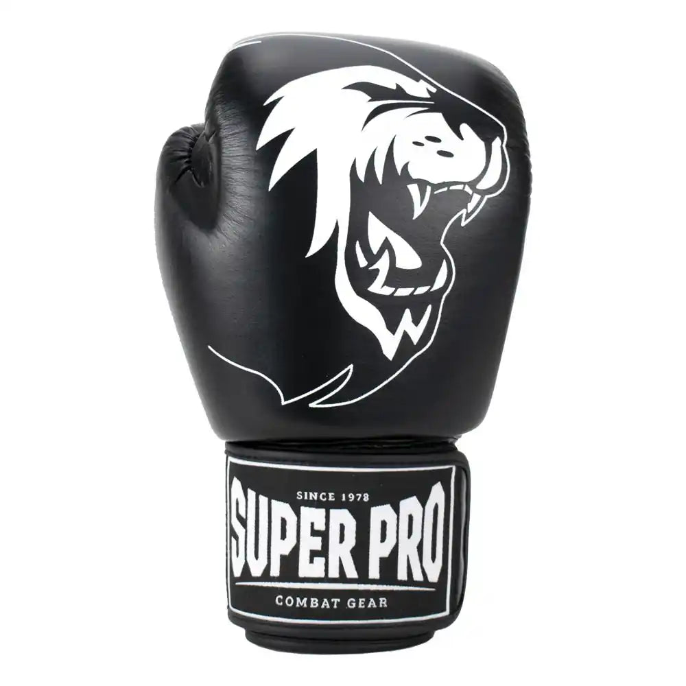 Super Pro Boxhandschuhe Warrior Schwarz/Weiß