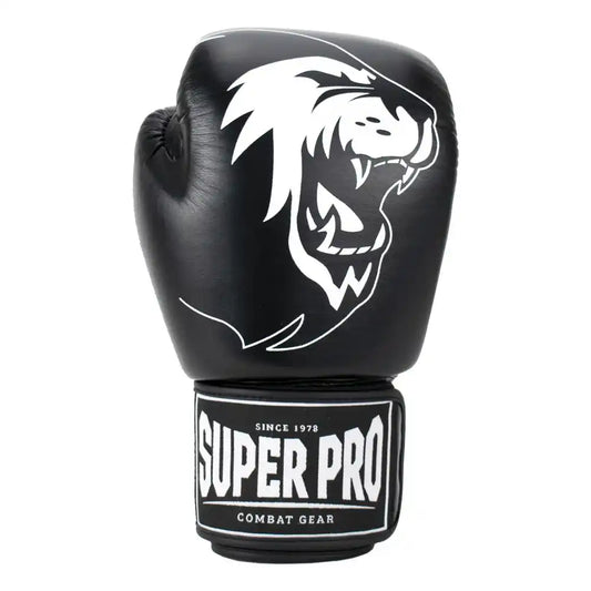 Super Pro Boxhandschuhe Warrior Schwarz/Weiß