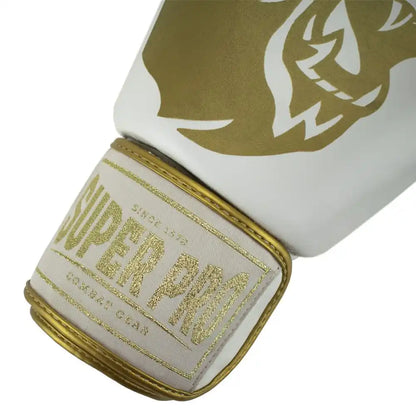 Super Pro Boxhandschuhe Warrior Weiß/Gold