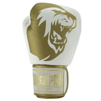 Super Pro Boxhandschuhe Warrior Weiß/Gold