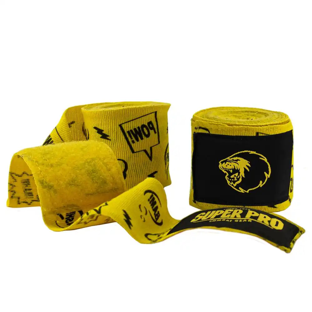Super Pro Handbandagen POW Gelb 300cm