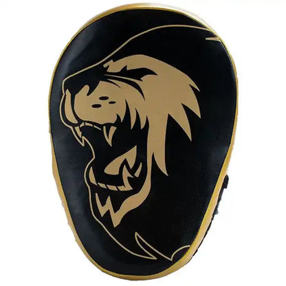 Super Pro Handpratzen Curved Leder Schwarz/Gold