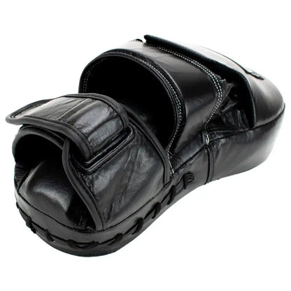 Super Pro Handpratzen Curved Long Leder Schwarz/Weiß