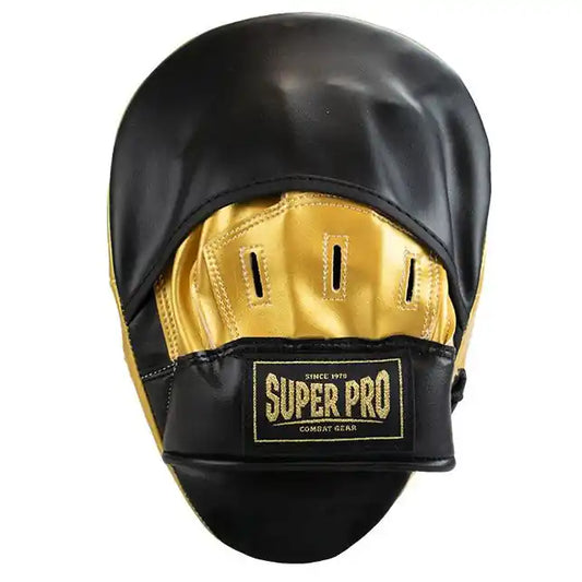 Super Pro Handpratzen Curved PU Schwarz/Gold