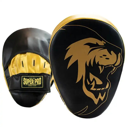 Super Pro Handpratzen Curved PU Schwarz/Gold