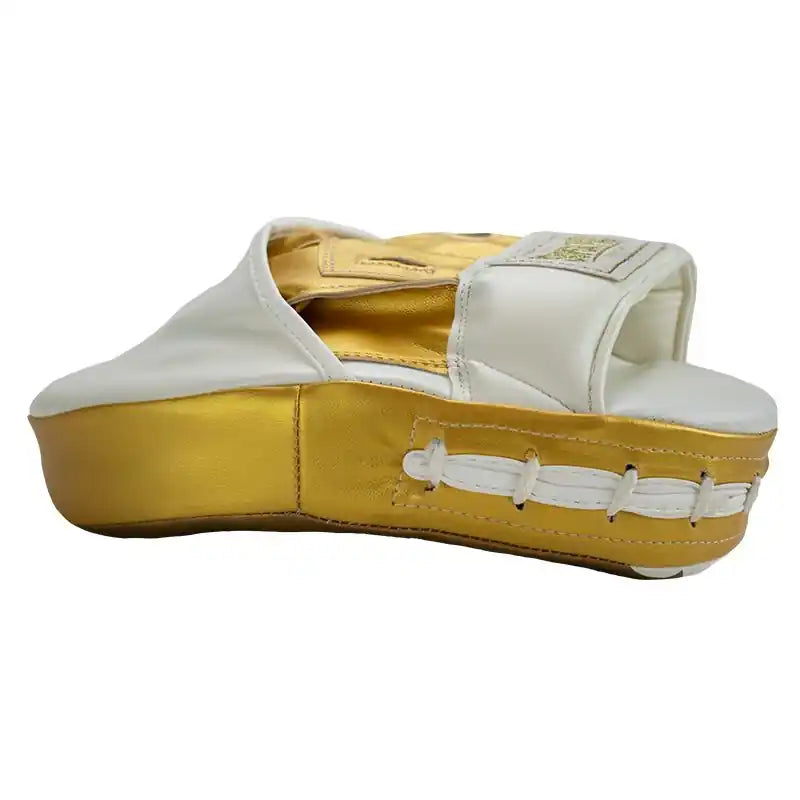 Super Pro Handpratzen Curved PU Weiß/Gold