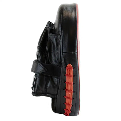 Super Pro Handpratzen Hook&Jab Schwarz/Rot Leder