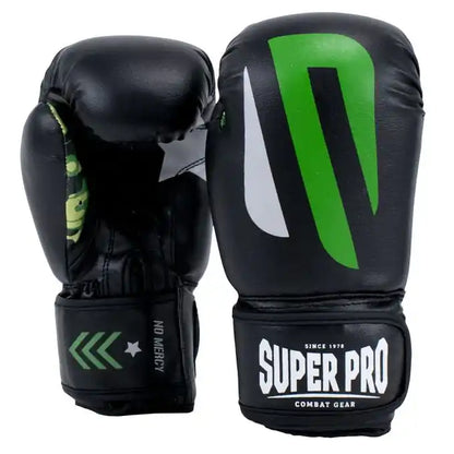 Super Pro Kinder Boxhandschuhe No-Mercy Schwarz