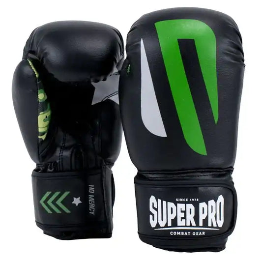 Super Pro Kinder Boxhandschuhe No-Mercy Schwarz