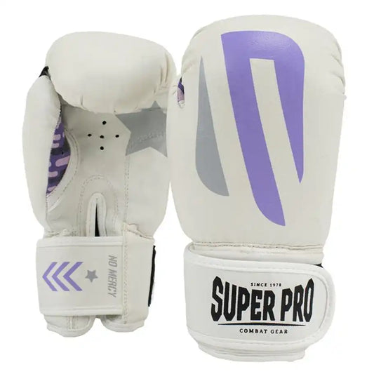 Super Pro Kinder Boxhandschuhe No-Mercy Weiß