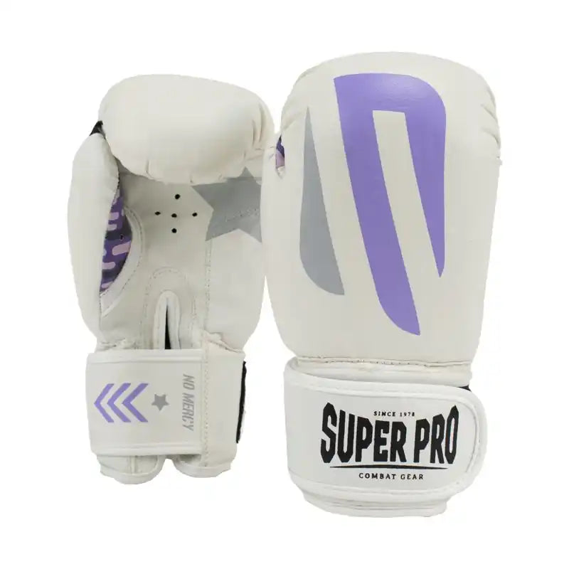 Super Pro Kinder Boxhandschuhe No-Mercy Weiß