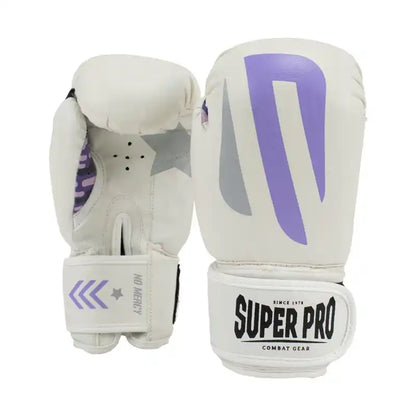 Super Pro Kinder Boxhandschuhe No-Mercy Weiß