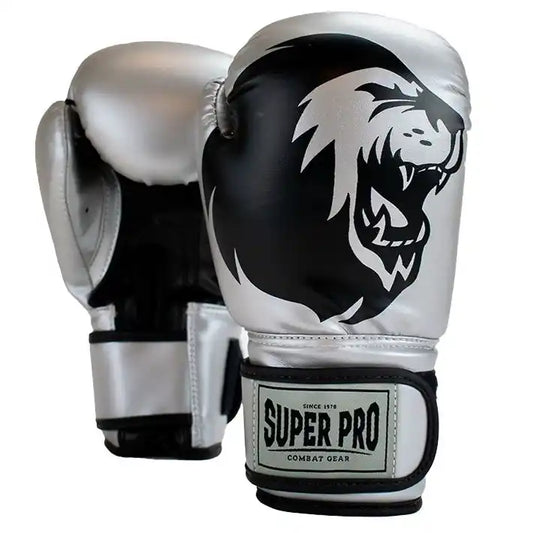 Super Pro Kinder Boxhandschuhe Talent Silber