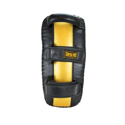 Super Pro Muay Thai Pratze Schwarz/Gold Leder