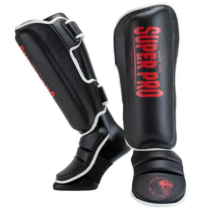 Super Pro Schienbeinschoner Protector SE Schwarz/Rot