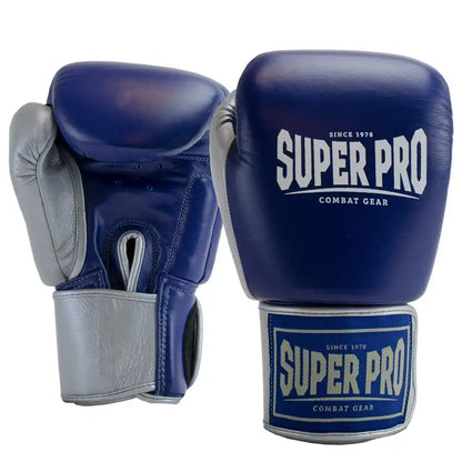 Super Pro Thai Boxhandschuhe Enforcer Blau