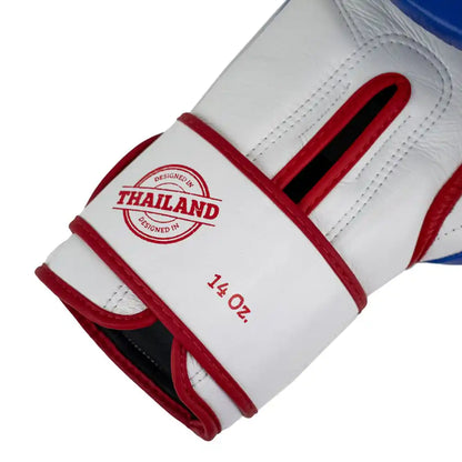 Super Pro Thai Boxhandschuhe Stripes Blau