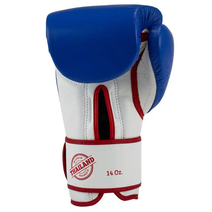 Super Pro Thai Boxhandschuhe Stripes Blau