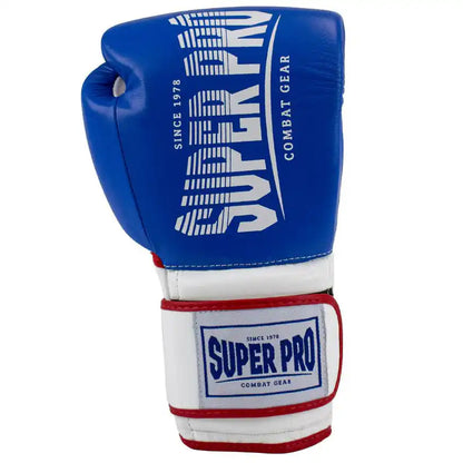 Super Pro Thai Boxhandschuhe Stripes Blau