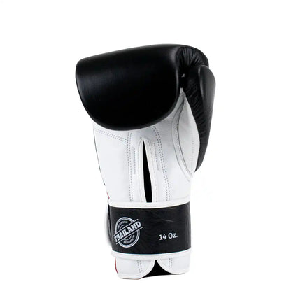 Super Pro Thai Boxhandschuhe Stripes Schwarz
