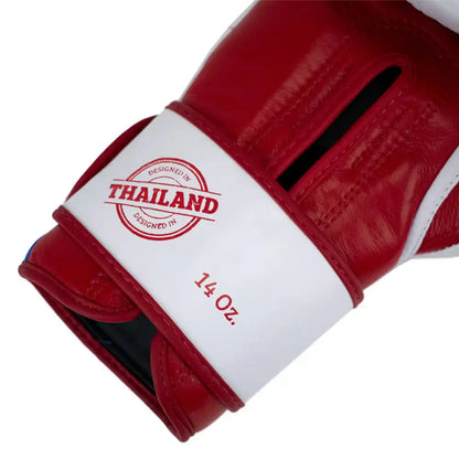 Super Pro Thai Boxhandschuhe Stripes Weiß