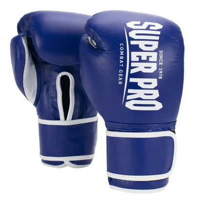 Super Pro Wettkampf Boxhandschuhe Winner Blau 10oz