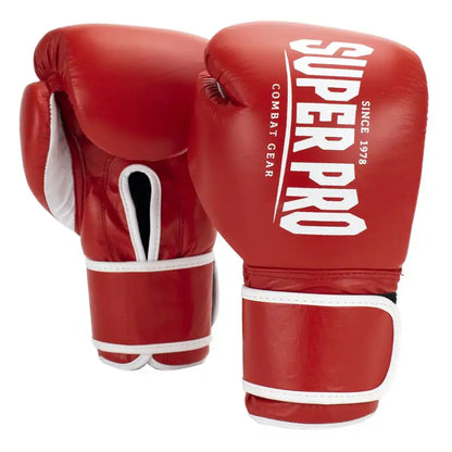 Super Pro Wettkampf Boxhandschuhe Winner Rot 10oz