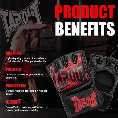 TAPOUT MMA Handschuhe PRO MMA Schwarz/Rot